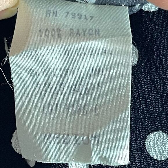 Casual Corner Pleated Polka Dot Pull-On Skirt (Black/White) - Medium - Picture 7 of 7